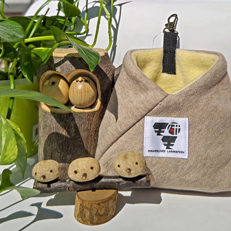 モモ研吊り下げベッド・フクモモ小町（ベージュ） | ももんが博士