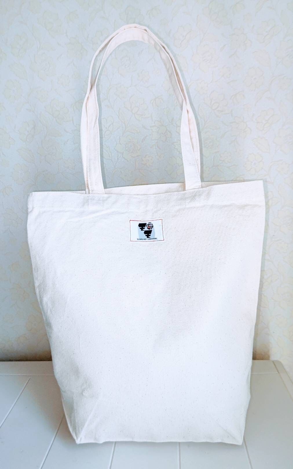 フクロモモンガ研究所オリジナルトートバッグ（ブラック文字