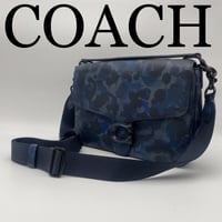 COACH  CC106 ソフトタビーメッセンジャー  2WAY ネイビー系　メンズ