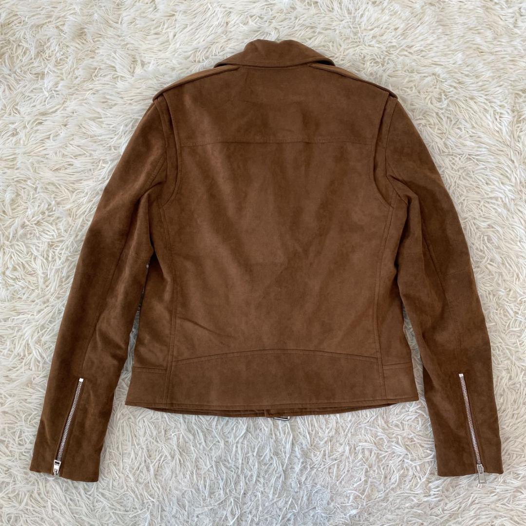 theory セオリー ライダースジャケット スエード ブラウン