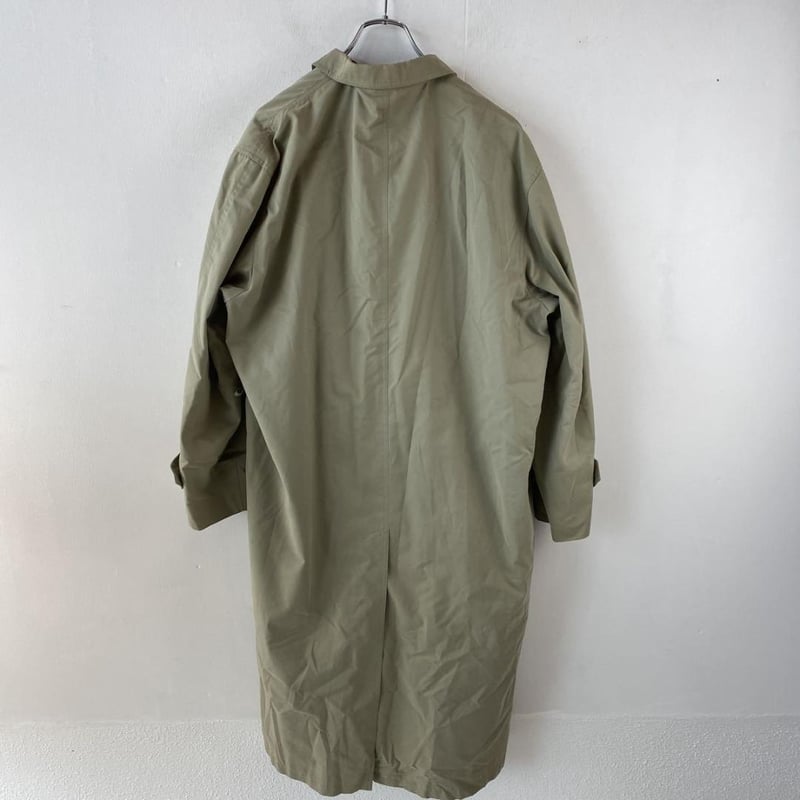 LANVIN ロングコート チェック柄ライナー付 カーキ系 H50-26 LANVIN ロングコート チェック柄ライナー付 カーキ系 H50-26