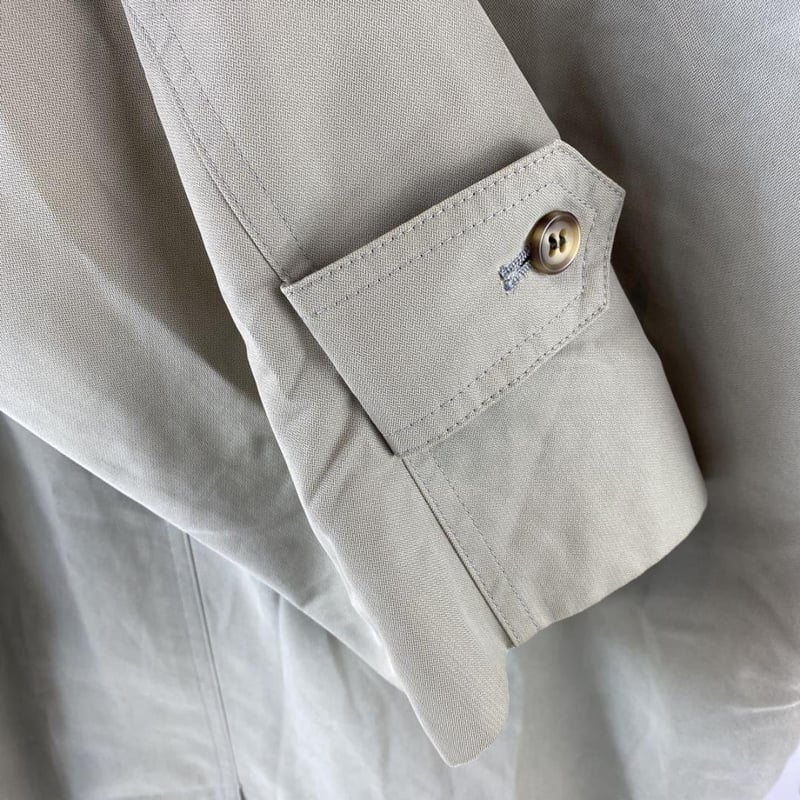 LANVIN ロングコート チェック柄ライナー付 カーキ系 H50-26 LANVIN ロングコート チェック柄ライナー付 カーキ系 H50-26