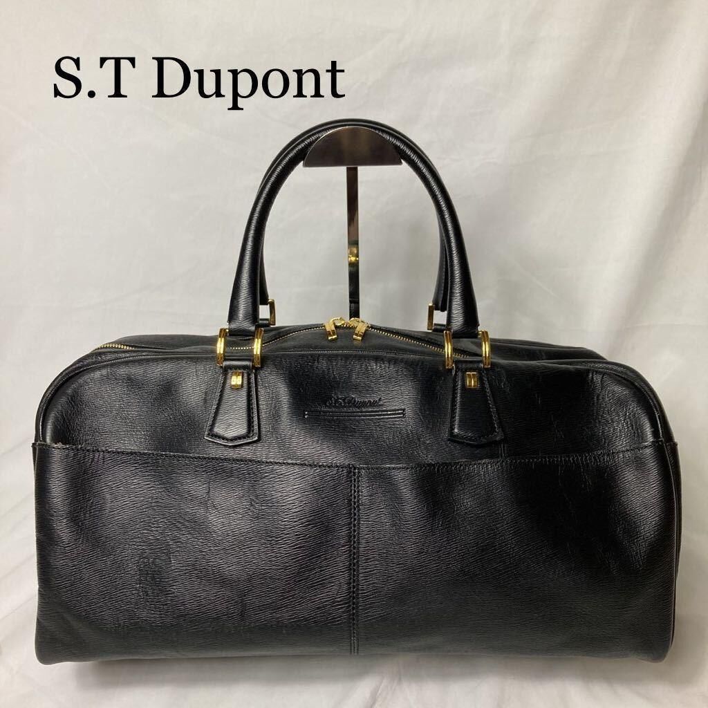 S.T Dupont トートバッグ ミニボストンバッグ 黒 ブラック | 古着と