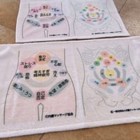 感情分布図＆内臓の反射区が分かるタオル