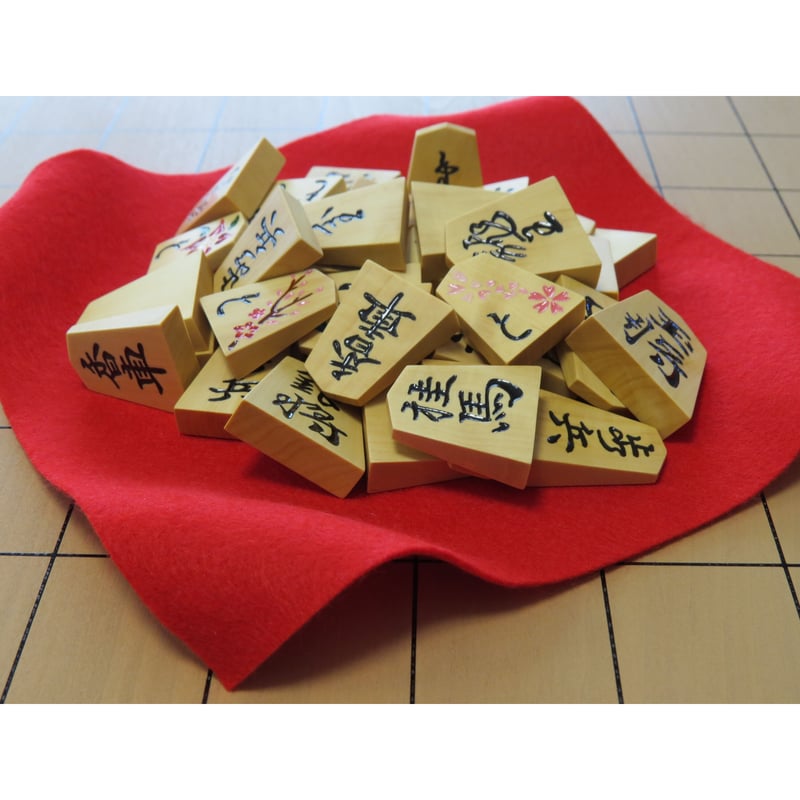 自作 将棋駒 古水無瀬(黄楊) Handmade Shogi Pieces | Rub 自作 将棋駒 古水無瀬(黄楊) Handmade Shogi Pieces | Rub