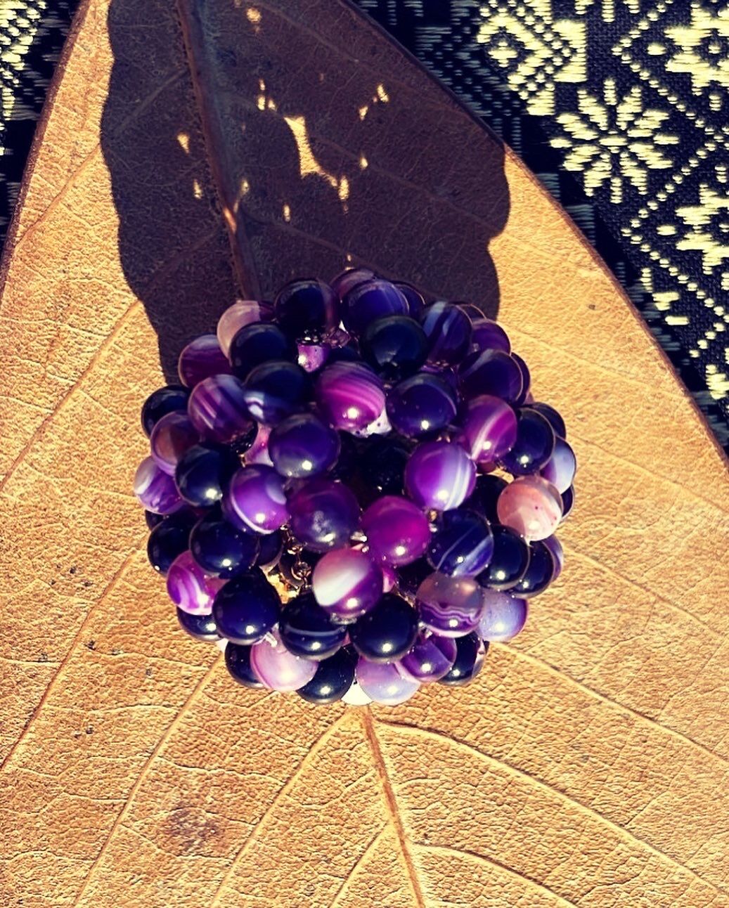 風の時代の〔健康・長寿・絆〕天然石アゲート縞瑪瑙（シマメノウ