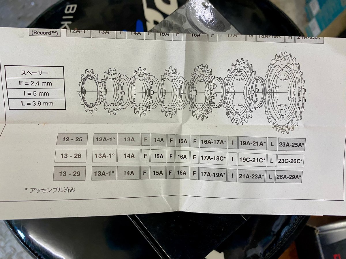 カンパニョーロ・ケンタウル10速（12-25T）スプロケット | Cyclo Oishi