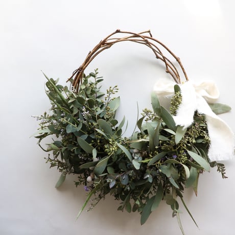 3.ポポラスベリー丸リース 3.ポポラスベリー丸リース ユーカリリース