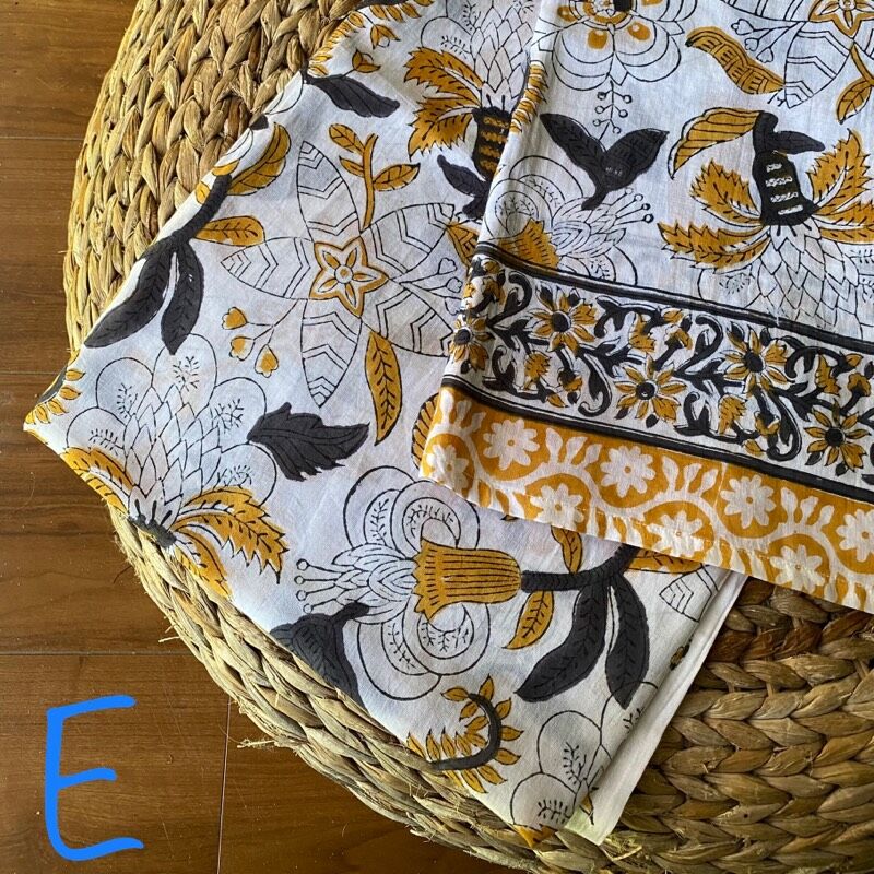 ハンドブロックプリント 大判ストール A-J | kapaas