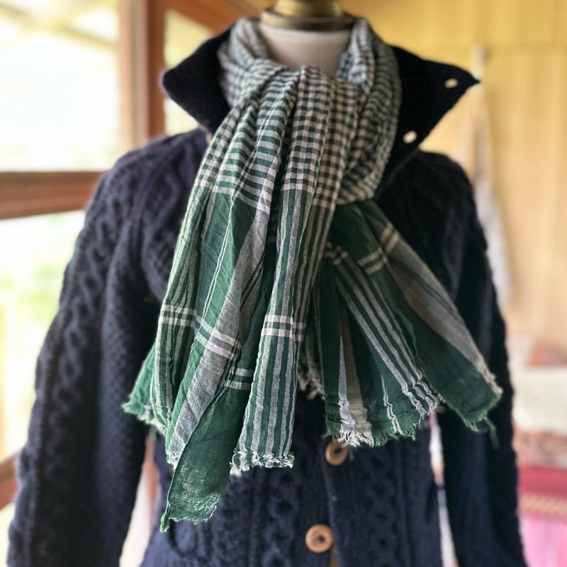ガムチャとストールのセット 再入荷】ガムチャ インド手織りタオル | kapaas