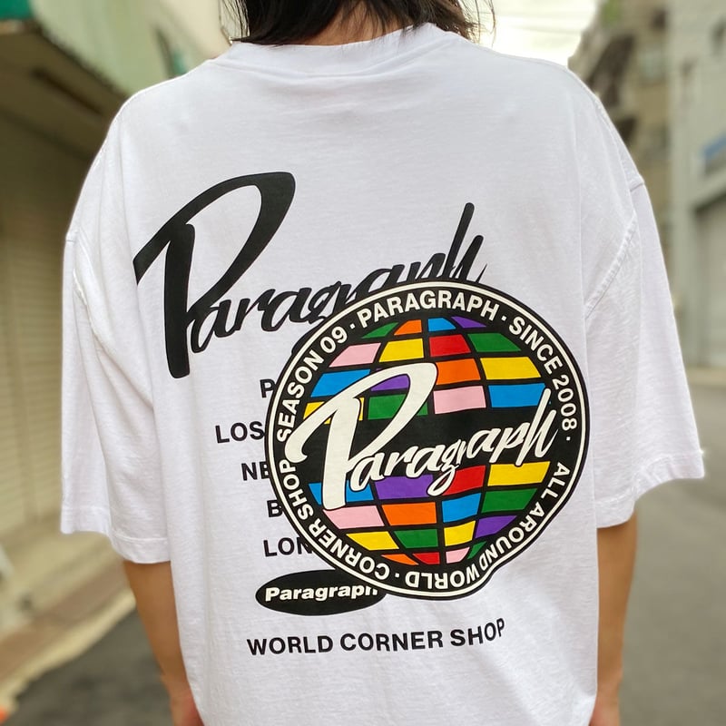 paragraph tシャツ パラグラフ　ロゴ刺繍　ユニセックス ストリート
