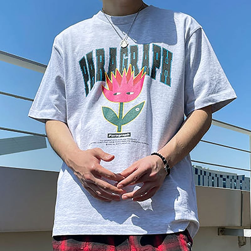 Paragraph 】 パラグラフ フラワー プリント Tシャツ FLOWER PRIN...