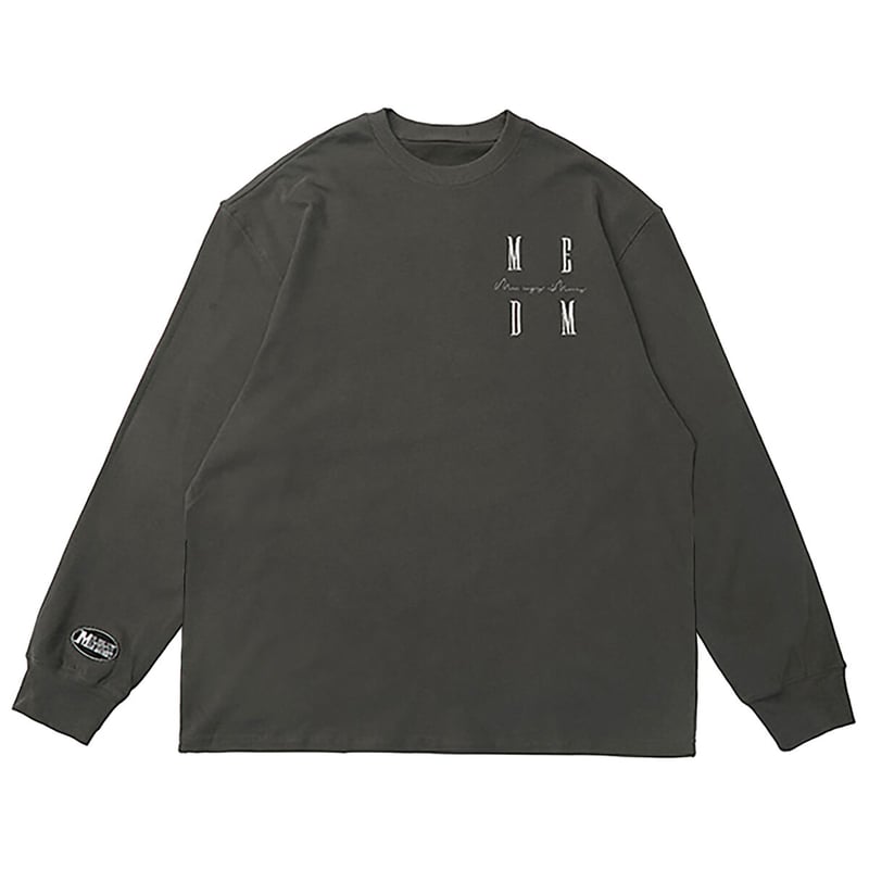 MR.ENJOY DA MONEY 】 MEDM ロゴ刺繍 長袖 Tシャツ UNISEX MR.ENJOY DA MONEY 】 MEDM ロゴ刺繍 長袖 Tシャツ UNISEX