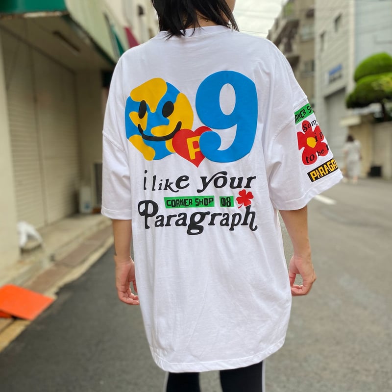 paragraph tシャツ パラグラフ　ロゴ刺繍　ユニセックス ストリート