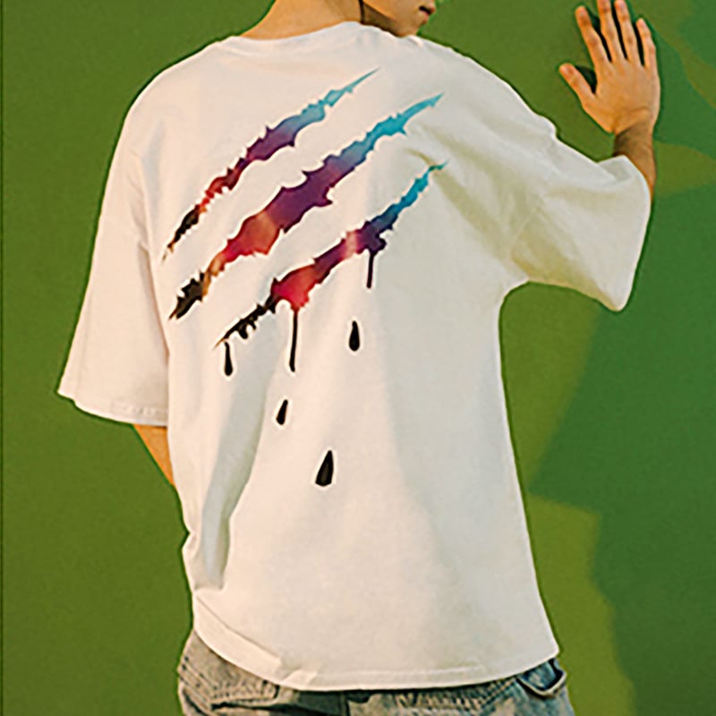 SUAMOMENT 】 ユニセックス オーバーサイズ バックプリント T SUAMOMENT 】 ユニセックス オーバーサイズ バックプリント T