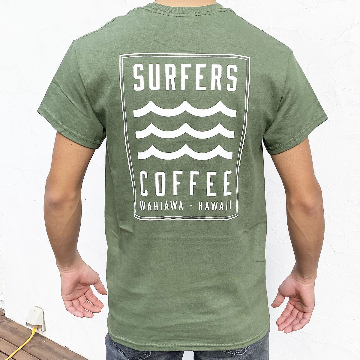 SURFERS COFFEE 】 サーファーズコーヒー バックプリント T SURFERS COFFEE 】 サーファーズコーヒー バックプリント T