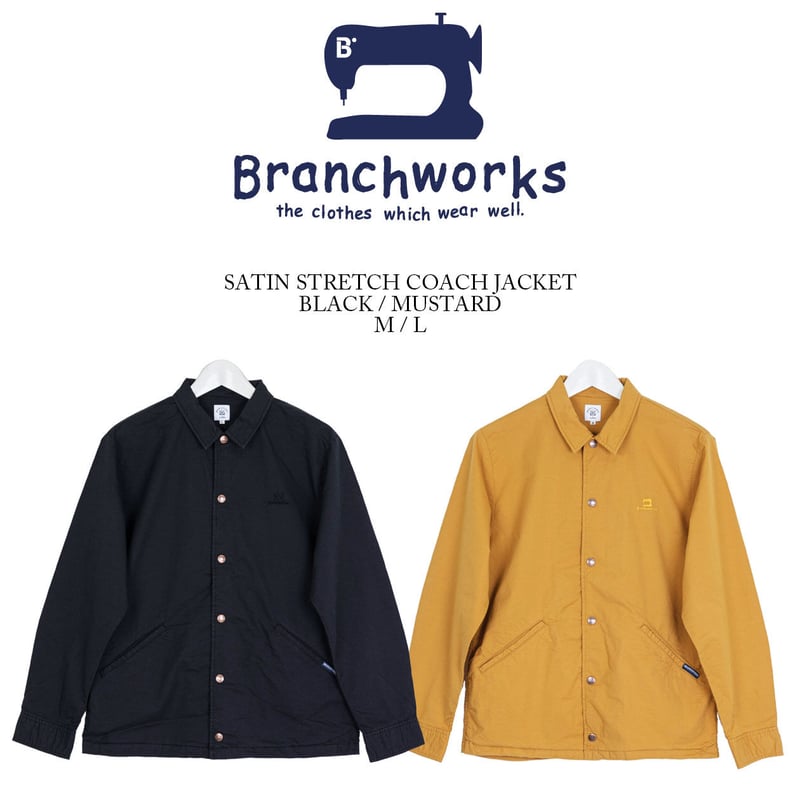 BranchWorks ブランチワークス　コーチジャケット BranchWorks ブランチワークス コーチジャケット BLACK ブラック