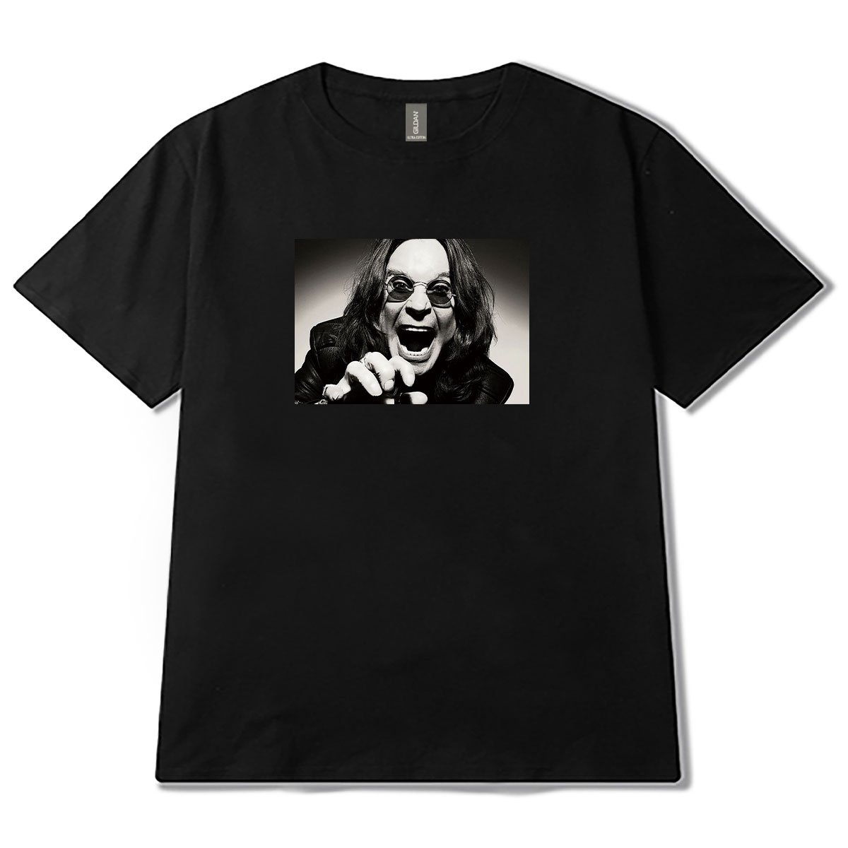 フォトプリント オジー オズボーン 柄 Tシャツ Ozzy Osbourne 半袖 6.0