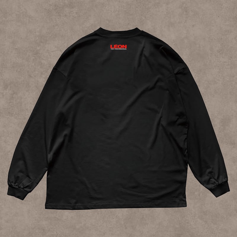 レオン LEON フォトプリント リブ付き 長袖 Tシャツ ロンT ジャンレノ
