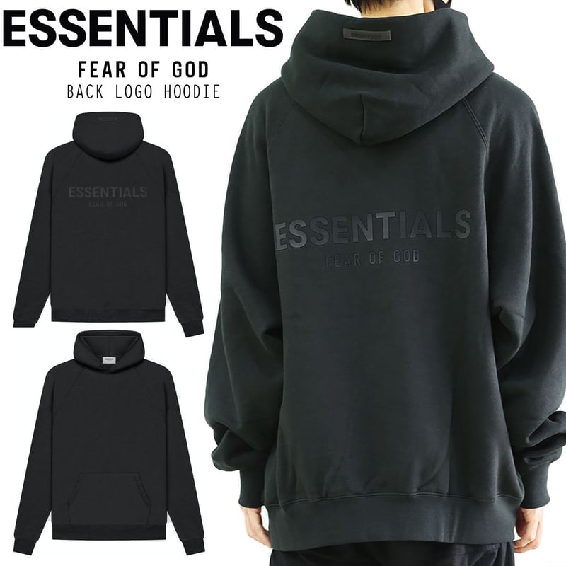 ESSENTIALS 】 BACK LOGO PULLOVER HOODIE ユニセックス ESSENTIALS 】 BACK LOGO PULLOVER HOODIE ユニセックス