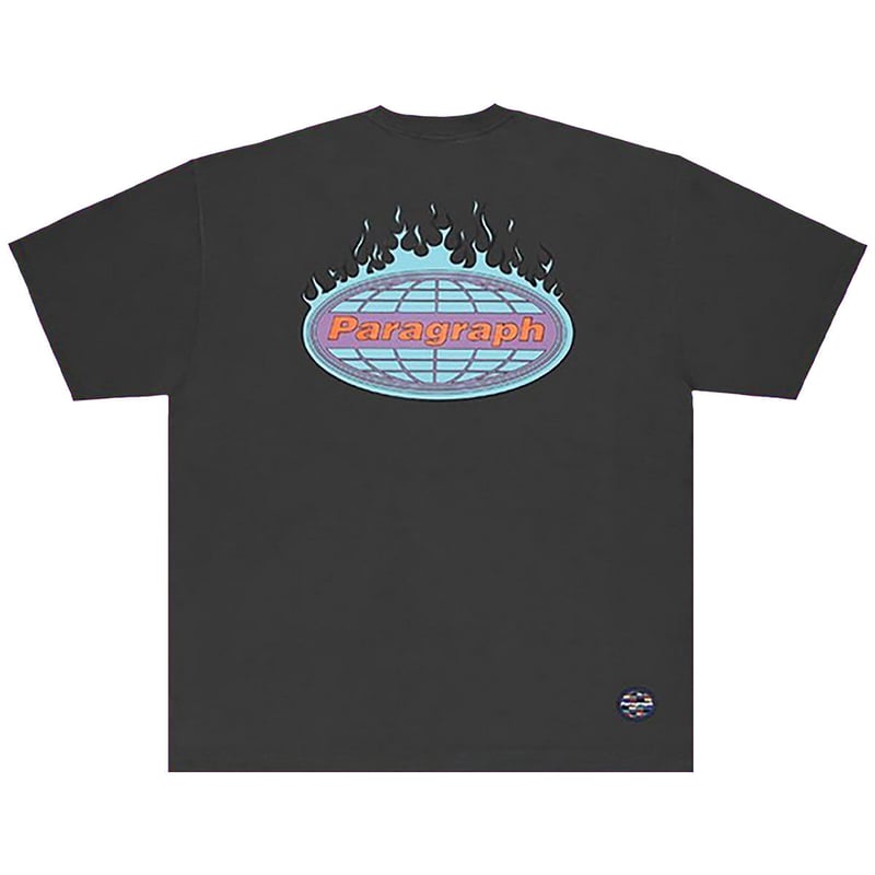 PARAGRAPH FLAME LOGO T-SHIRT LM209 追跡付 Paragraph 】 パラグラフ ファイヤー エンブレム プリント T
