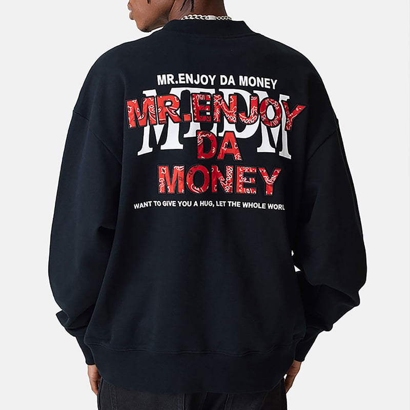 MR.ENJOY DA MONEY MEDM 正規品 ワッペンロゴ スウェット