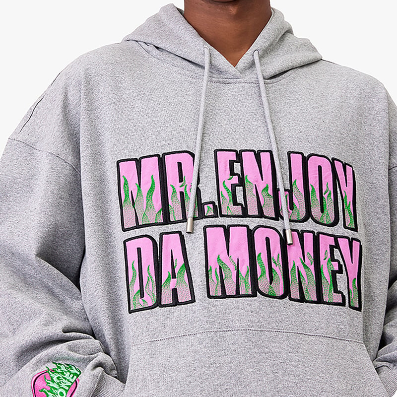 MR.ENJOY DA MONEY MEDM 正規品 ワッペンロゴ スウェット