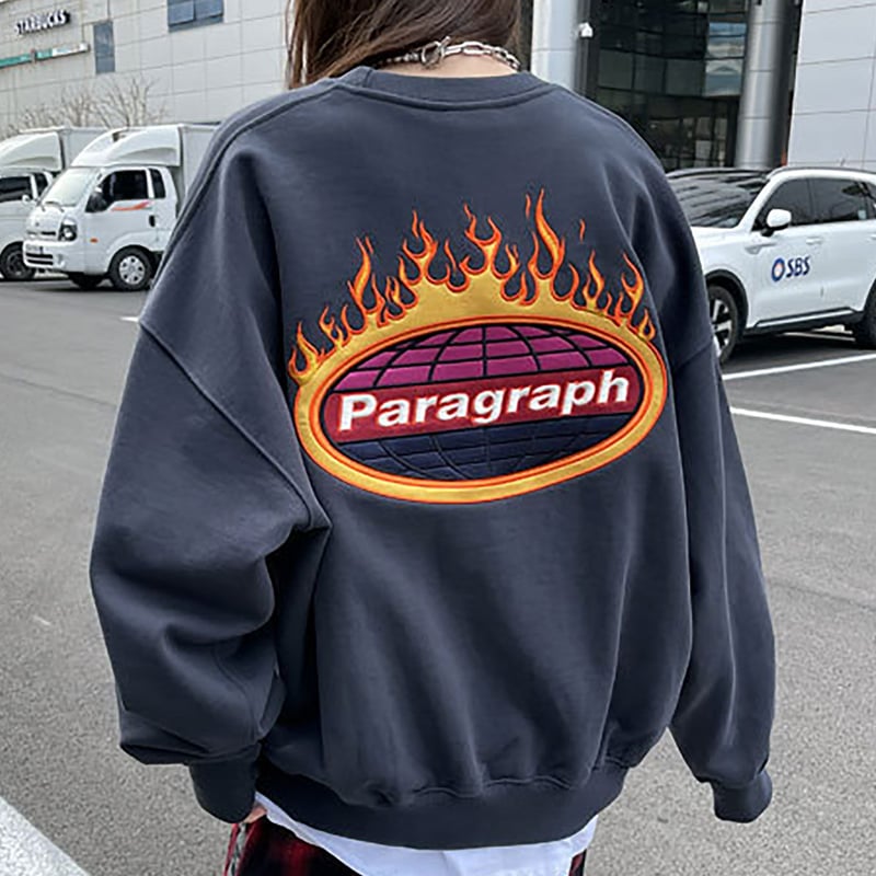 Paragraph 】 パラグラフ ファイヤー エンブレム ロゴ 刺繡 Paragraph 】 パラグラフ ファイヤー エンブレム ロゴ 刺繡