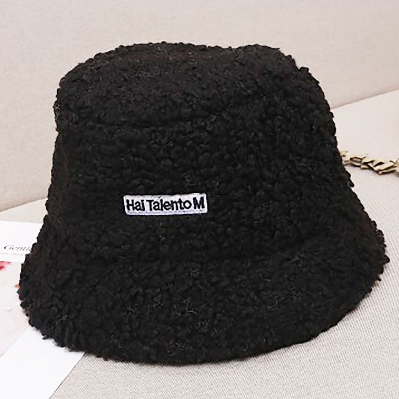 男女兼用 ロゴ刺繍 ボア バケットハット UNISEX BOA BUCKET HAT 男女兼用 ロゴ刺繍 ボア バケットハット UNISEX BOA BUCKET HAT