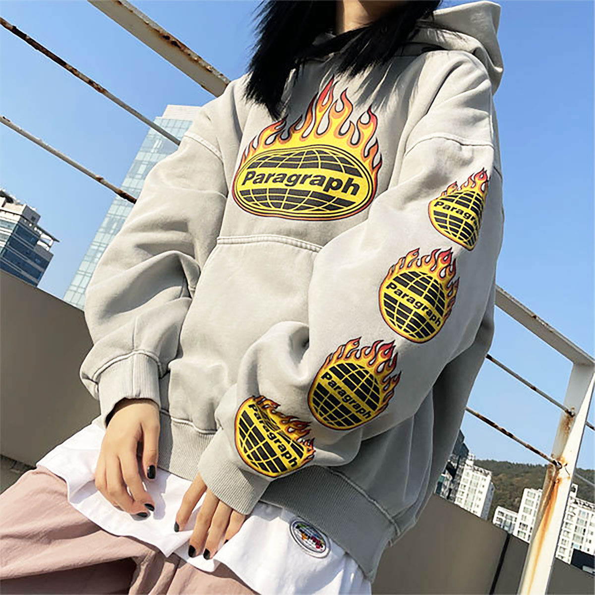 Paragraph 】 パラグラフ ファイヤーエンブレム プリント パーカー  