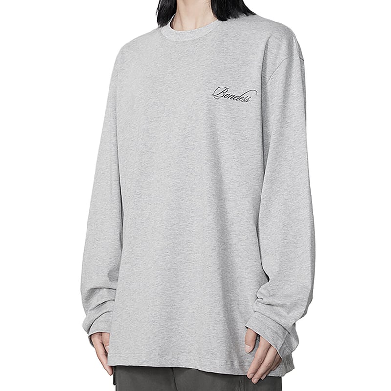 BONELESS 】 ボーンレス ロゴ プリント 長袖 Tシャツ UNISEX LOGO