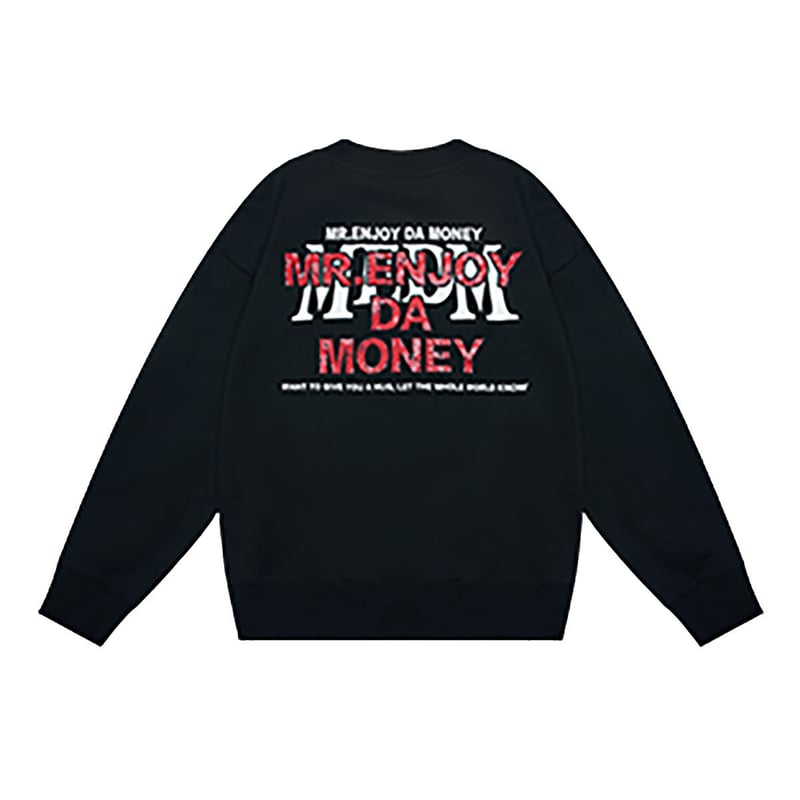 MR.ENJOY DA MONEY 】 MEDM ユニセックス ワッペンロゴ スウェット...