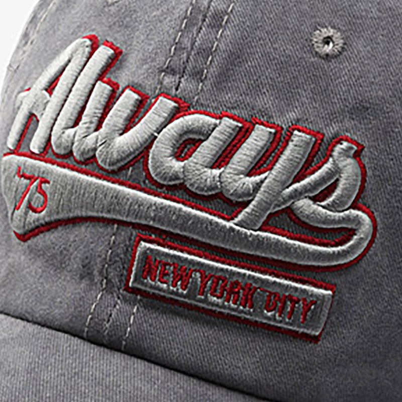 さいたまalways キャップ ユニセックス 立体ロゴ刺繍 ピグメント加工 コットンキャップ