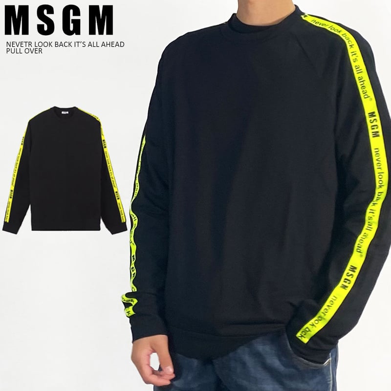 MSGM 】 正規品 袖テープロゴ プルオーバー PULL OVER | FRIDAYS 
