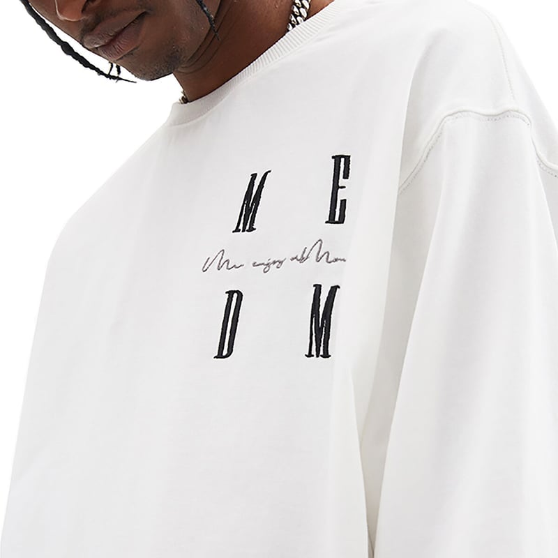 MR.ENJOY DA MONEY 】 MEDM ロゴ刺繍 長袖 Tシャツ UNISEX