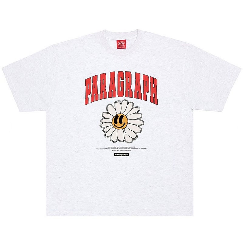 Paragraph 】 パラグラフ デイジー スマイル プリント Tシャツ Paragraph 】 パラグラフ デイジー スマイル プリント Tシャツ