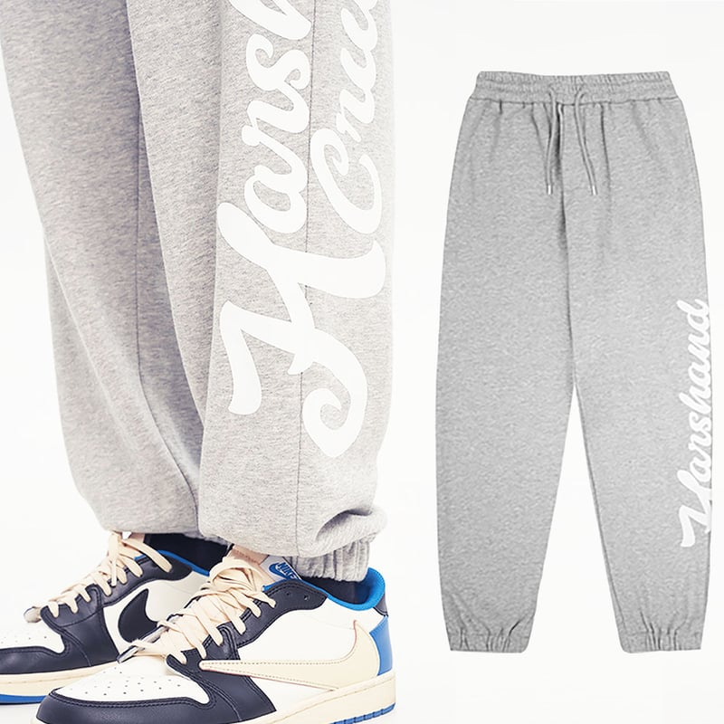 HARSH AND CRUEL ワイドパンツスウェットロゴゆったりカジュアル HARSH and CRUEL 】 LOGO PRINT SWEAT PANTS ロゴプリ