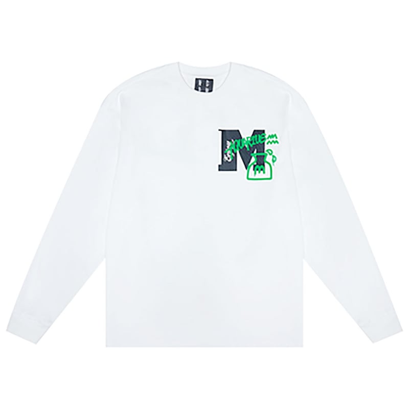 MEDM 長袖Tシャツ ロゴ 88rising愛用 ロングT tee 男女兼用 MR.ENJOY DA MONEY 】 MEDM 正規品 男女兼用 12星座シリーズ 長袖