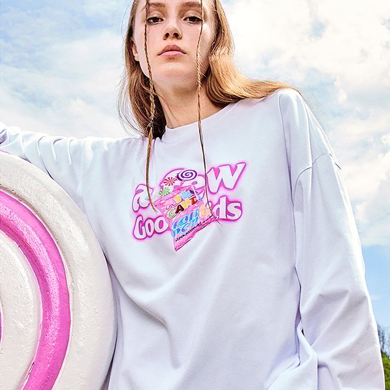 A FEW GOOD KIDS 正規品 男女兼用 キャンディ シリーズ ロンT A FEW GOOD KIDS 】 AFGK 正規品 男女兼用 ユニセックス ビッグ