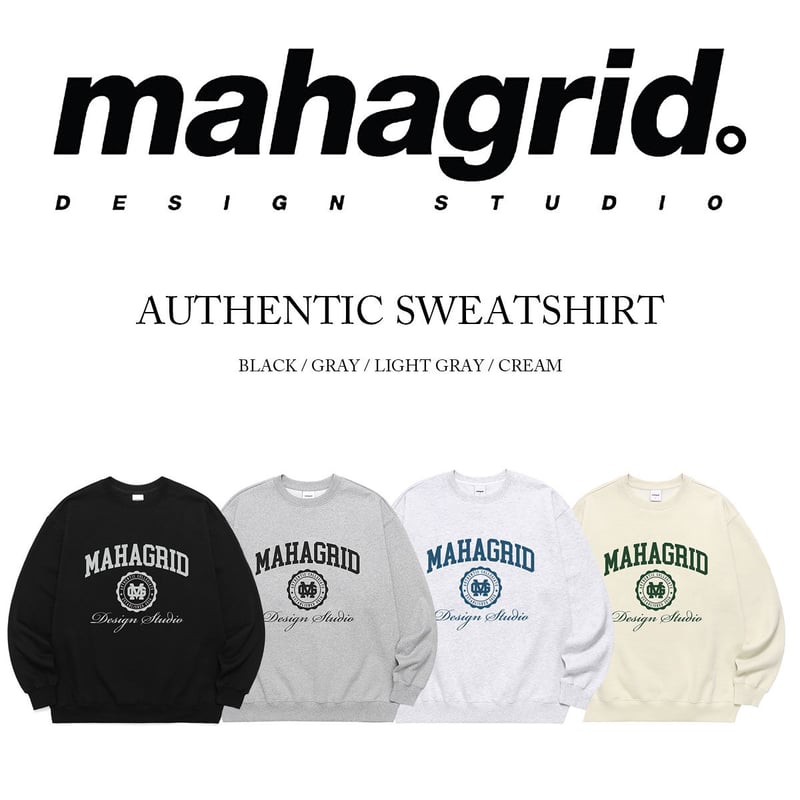 mahagrid 】 UNISEX AUTHENTIC SWEATSHIRT マハグリッド...