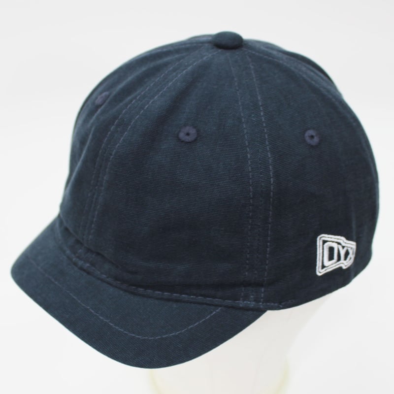 ユニセックス ロゴ刺繍 コットン ショートツバ つばの短い