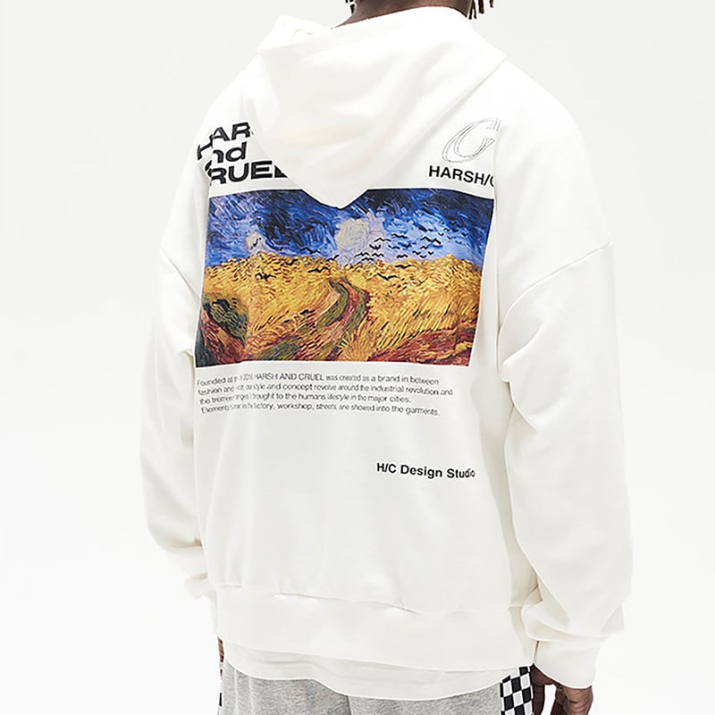 HARSH and CRUEL 】 BACK PRINT HOODIE バックプリント ミ...