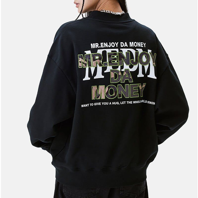 MR.ENJOY DA MONEY MEDM 正規品 ワッペンロゴ スウェット