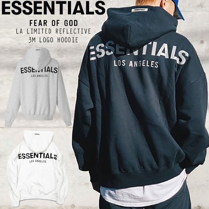essentials reflective hoodie パーカー Mサイズ