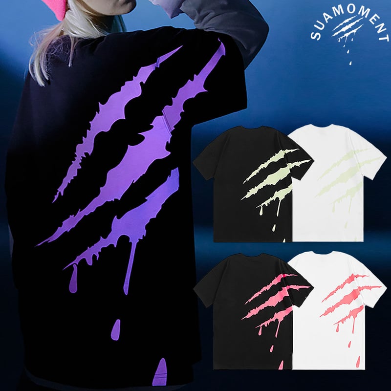 SUAMOMENT 】 ユニセックス オーバーサイズ バックプリント T SUAMOMENT 】 ユニセックス オーバーサイズ バックプリント T
