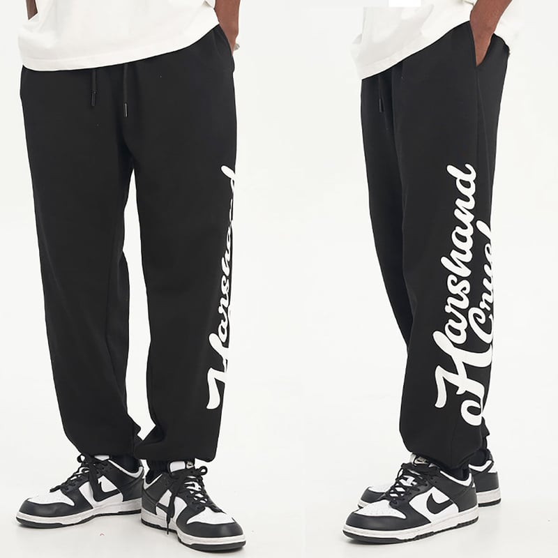 HARSH and CRUEL 】 LOGO PRINT SWEAT PANTS ロゴプリ