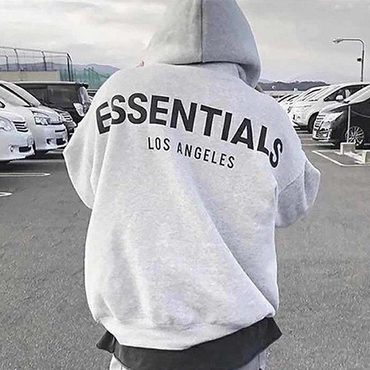ESSENTIALS 】 LA 3M LOGO PULLOVER HOODIE ユニセック 