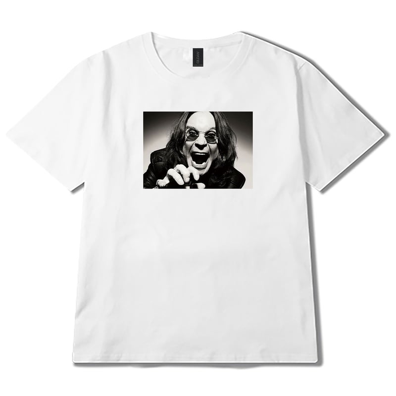 フォトプリント オジー オズボーン 柄 Tシャツ Ozzy Osbourne 半袖 6.0