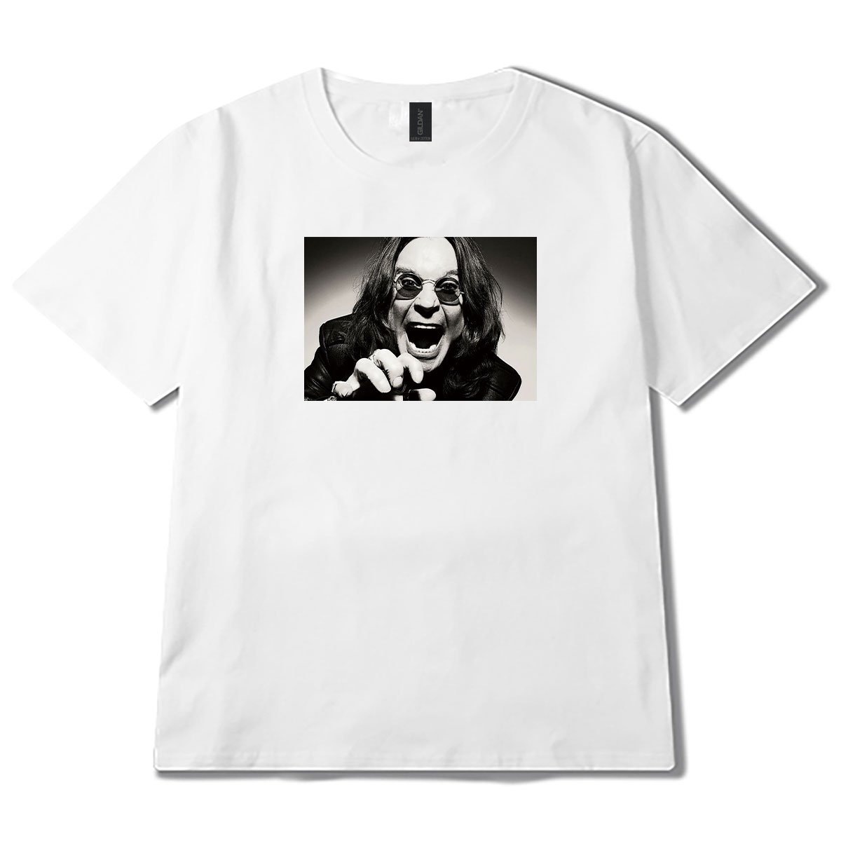 フォトプリント オジー オズボーン 柄 Tシャツ Ozzy Osbourne 半袖 6.0