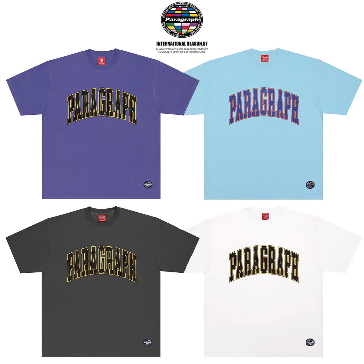 Paragraph 】 パラグラフ アーチ ロゴ プリント Tシャツ ARCH LOGO
